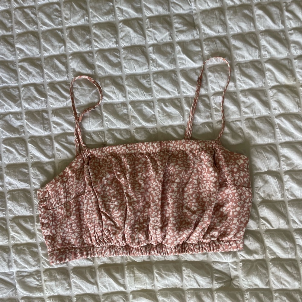 Abercrombie & Fitch Dusty  Pink Crop Top